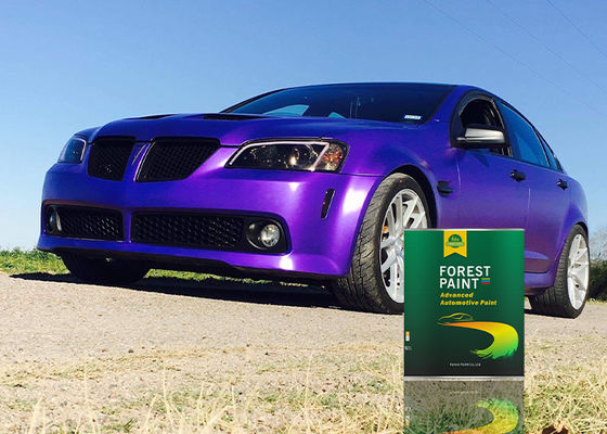 Purple Pearlescent Car Paint Yellowing Resistant , Automotive Clear Coat Uv Protection