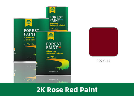 1L Automotive Primer Spray Paint , 2K Rose Red Car Enamel Paint
