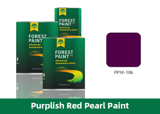 Purplish Red Pearl Old Car Paint Restoration , UV Resistant Clear Coat Automotive